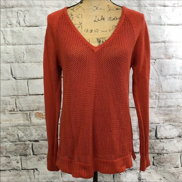 Tibi Sweaters - Tibi Loose Knit/Open Knit Trendy Pumpkin Sweater